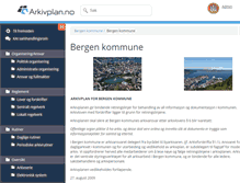 Tablet Screenshot of bergen.arkivplan.no