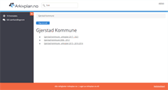 Desktop Screenshot of gjerstad.arkivplan.no