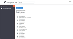 Desktop Screenshot of kommune.arkivplan.no