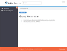 Tablet Screenshot of grong.arkivplan.no