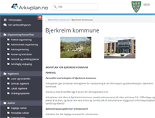 Tablet Screenshot of bjerkreim.arkivplan.no