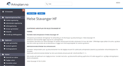 Desktop Screenshot of helsestavanger.arkivplan.no