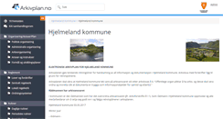 Desktop Screenshot of hjelmeland.arkivplan.no
