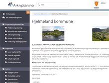 Tablet Screenshot of hjelmeland.arkivplan.no