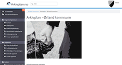 Desktop Screenshot of orland.arkivplan.no