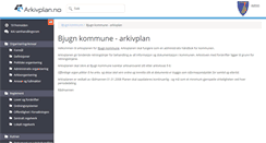 Desktop Screenshot of bjugn.arkivplan.no