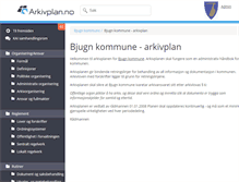Tablet Screenshot of bjugn.arkivplan.no