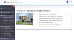 Desktop Screenshot of buskerud.arkivplan.no